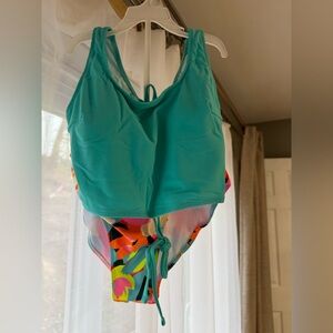 Popvil one piece swimsuit bathing suit swimwear women’s small NWT